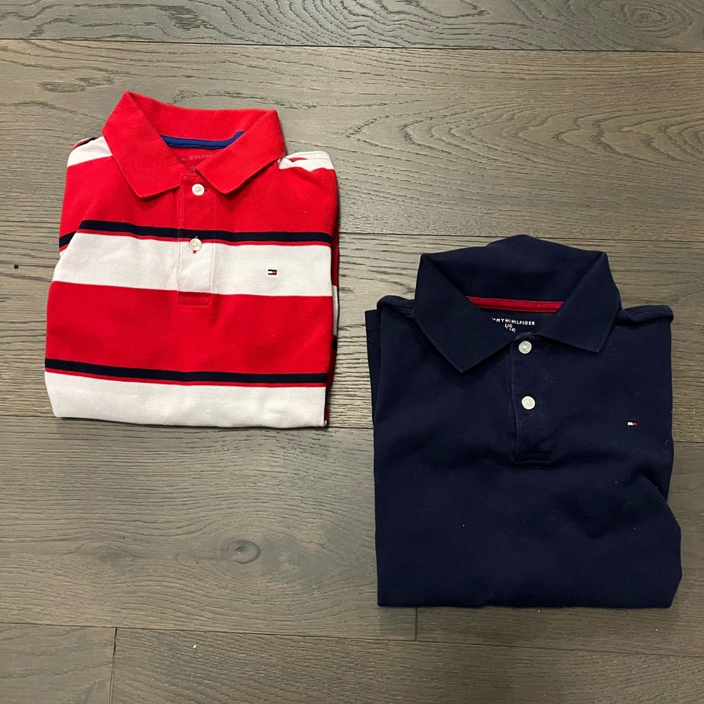 Tommy Hilfiger boys LS polo tops sz 12 NWT